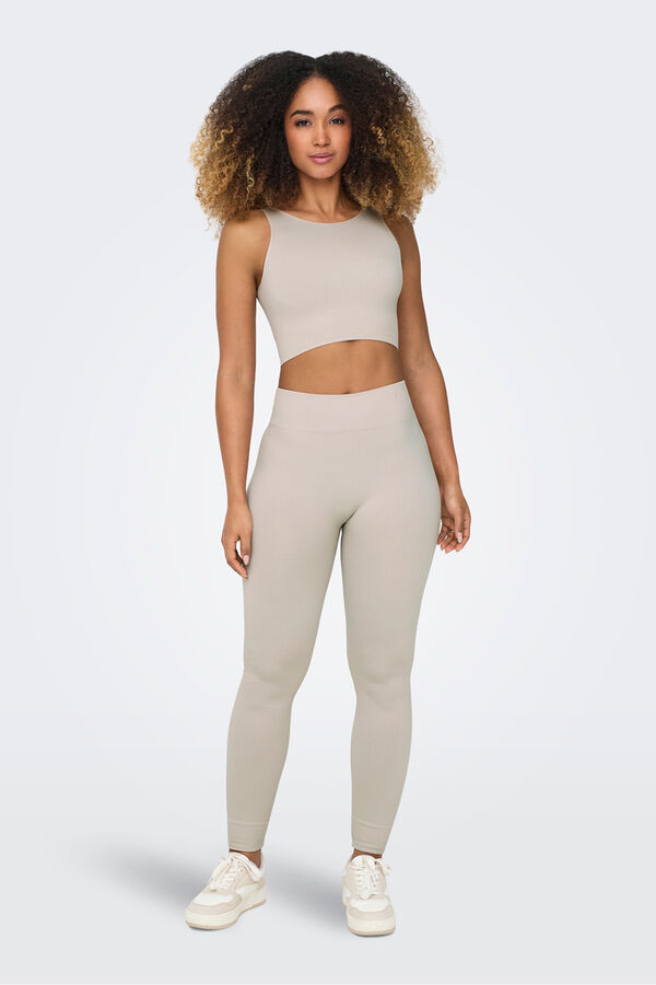 Only Play Brasier deportivo sin costuras con tirantes. gris