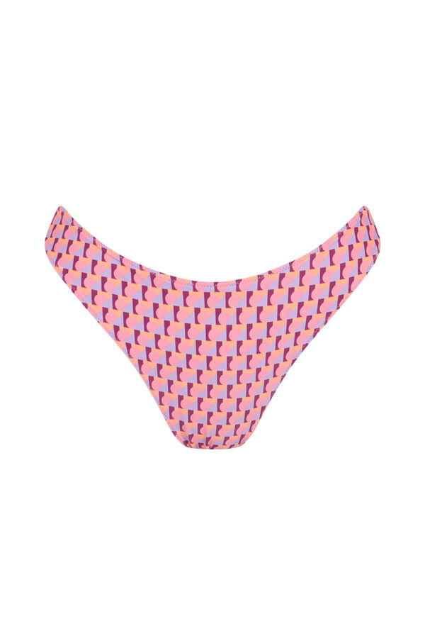 Women'secret Panty de bikini brasile&ntilde;o efecto U estampado rosa rosa