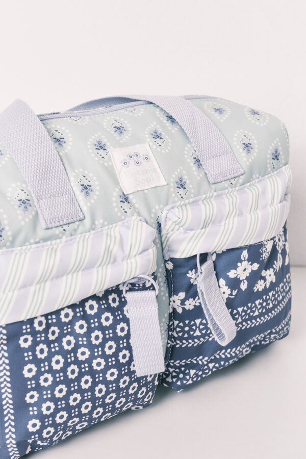 Women'secret Neceser patchwork con bolsillos estampado
