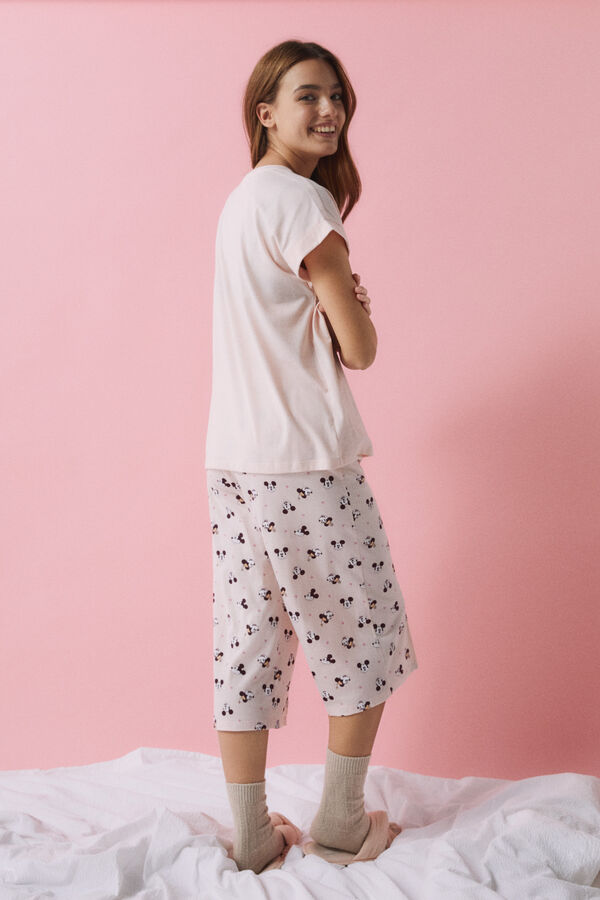 Womensecret Pijama algodón Mickey Mouse rosa rosa
