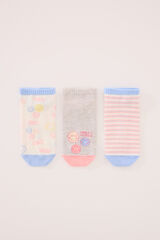 Womensecret Pack de 3 calcetines short Smiley estampado