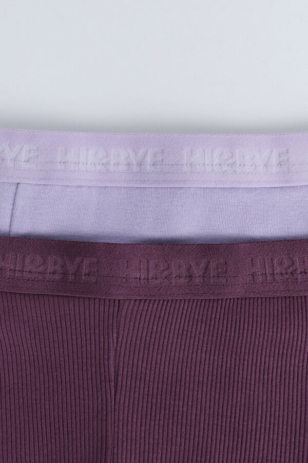 HI&BYE Pack de 2 panties b&oacute;xer morados y lilas morado/lila