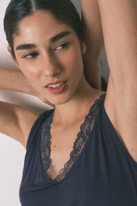 Women'secret Playera extra suave de tejido azul