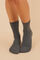 Womensecret Calcetines largos de algodón con puntos grises gris