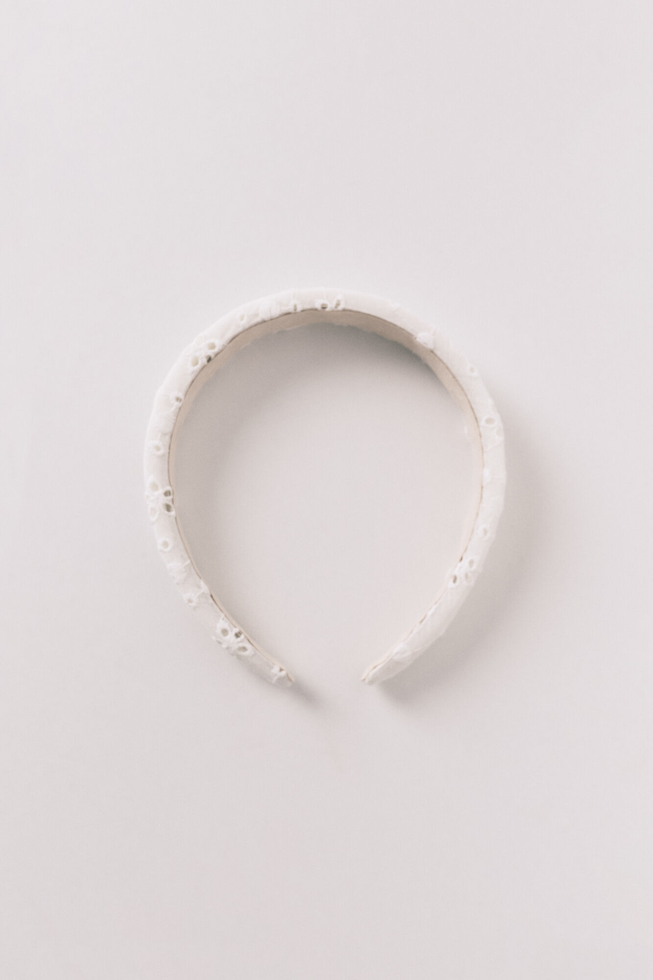 Women'secret Diadema bordado suizo blanco