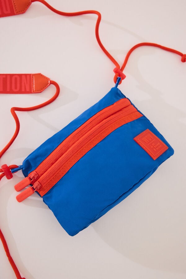 Womensecret Bolsa de bolsa cartera de nailon azul  azul