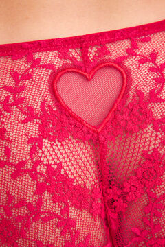 Womensecret Panty clásico encaje rojo rojo