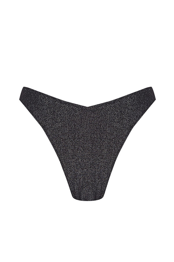 Womensecret Panty brasileño lúrex gris