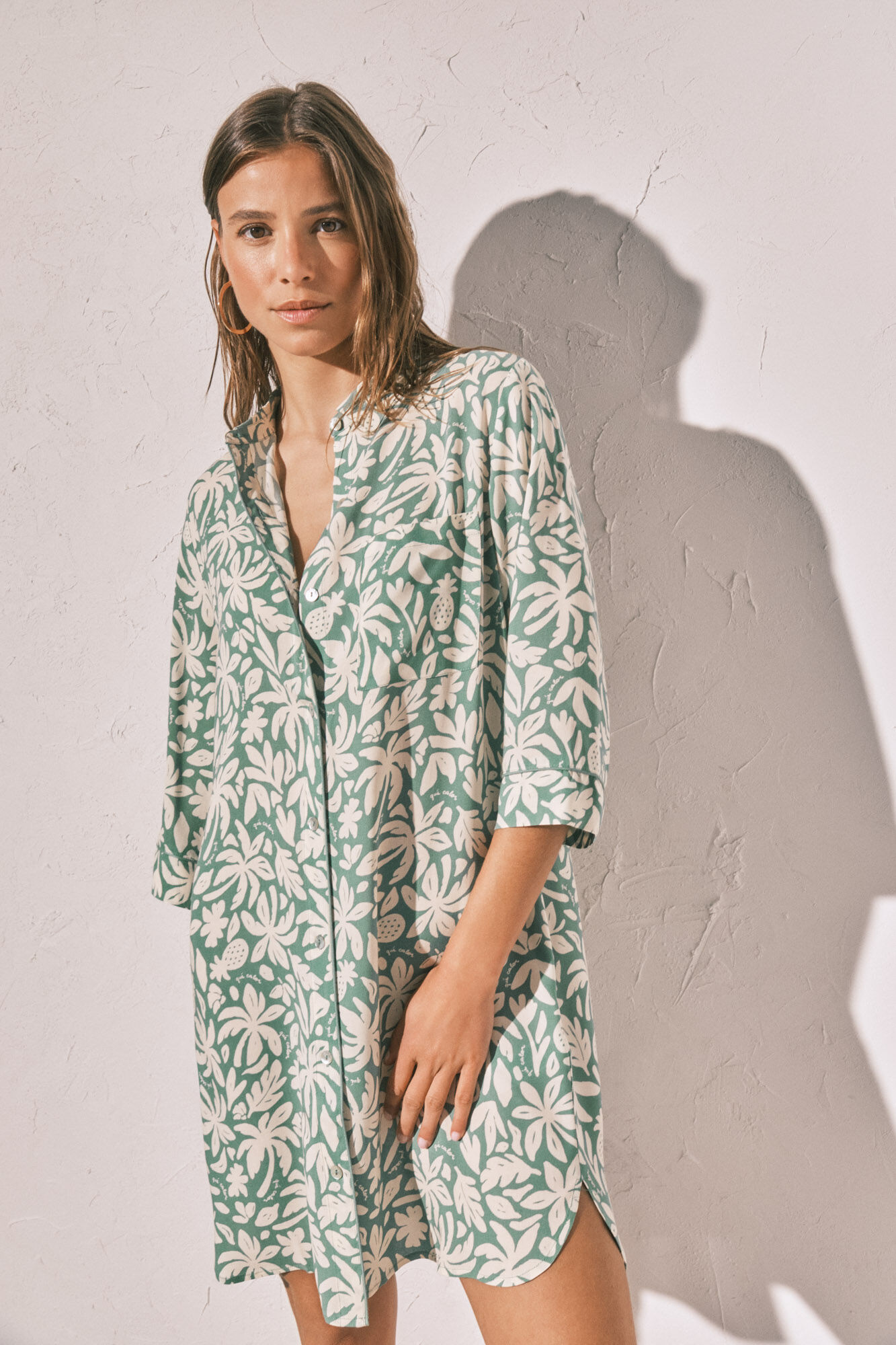 Women'secret Playera de dormir corta estampada