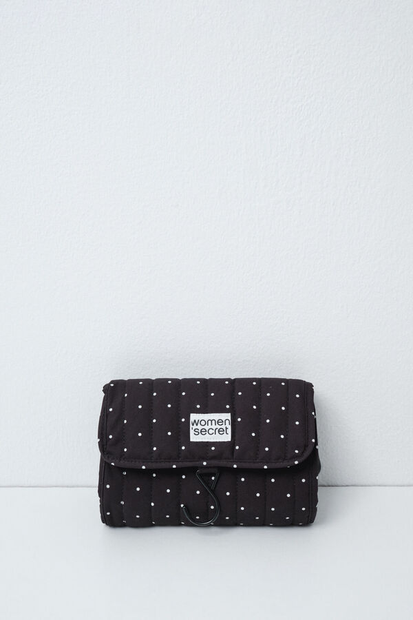 Women'secret Pack neceser cartera negra de puntos negro