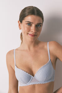 Women'secret GORGEOUS brasier push-up de encaje azul