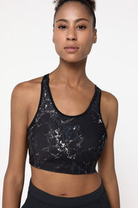 Only Play Sujetador deportivo reversible negro/estampado