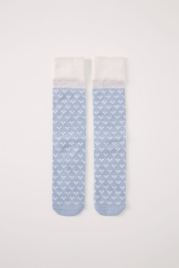 Womensecret Calcetines largos rayas rosa rosa