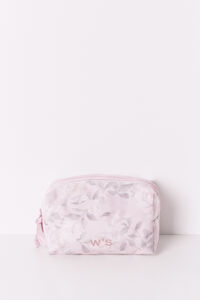 Womensecret Neceser con estampado de flores rosa mediano rosa