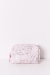 Womensecret Neceser con estampado de flores rosa mediano rosa