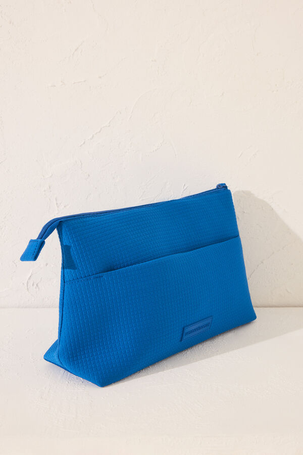 Womensecret Neceser de neopreno azul mediano  azul