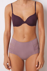 Womensecret Panty alto clásico microfibra rosa rosa
