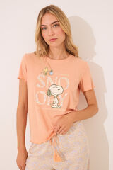 Womensecret pijama larga naranja