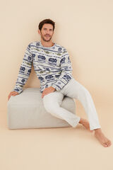 Womensecret Pijama larga hombre fleece Star Wars gris