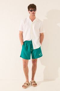 Womensecret Traje de baño estampado verde para hombre verde