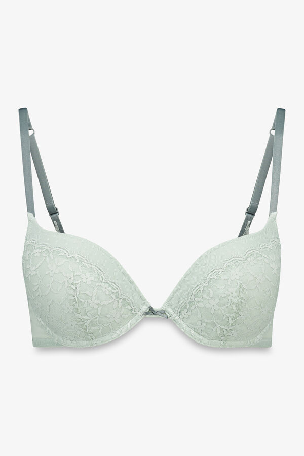 Women'secret GORGEOUS encaje push-up de brasier verde verde