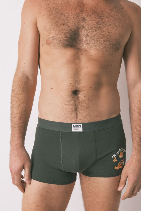 Women'secret Pack de 2 boxer de algodón Garfield kaki