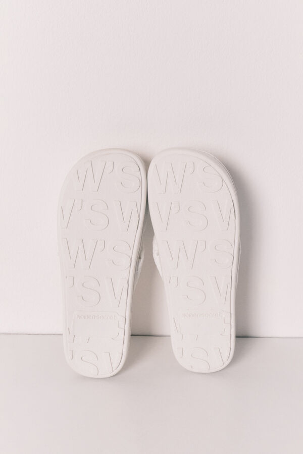 Women'secret Sandalias de nudo y rafia marfil