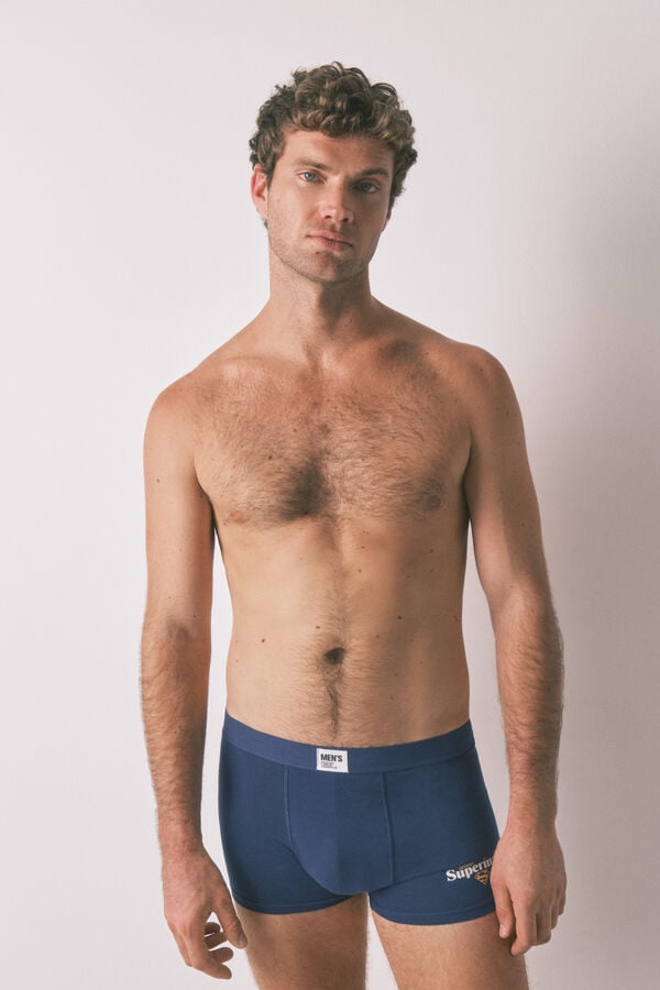 Womensecret Pack de 2 boxer grises de Superman gris