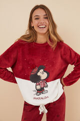 Womensecret Pijama polar Mafalda rojo rojo