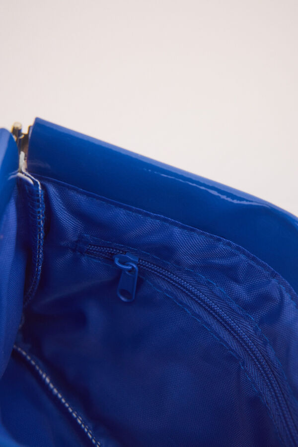 Womensecret Mini monedero de piel azul azul