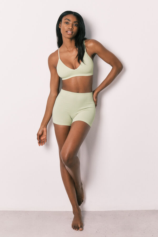 Women'secret Boxer sin costuras verde verde