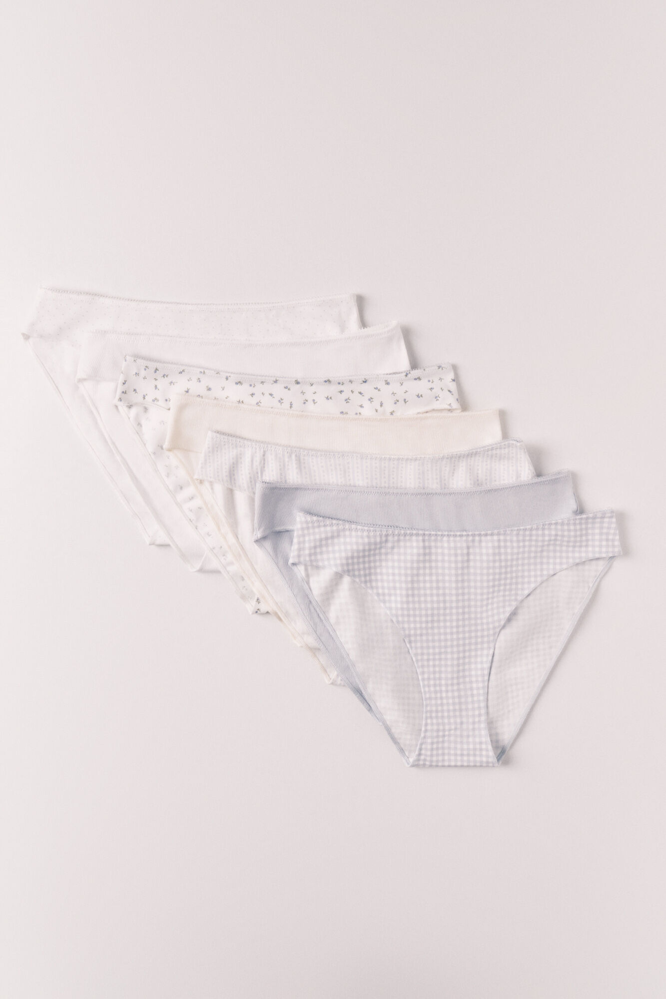 Women'secret Pack 7 panties cl&aacute;sicas de algod&oacute;n estampado multicolor