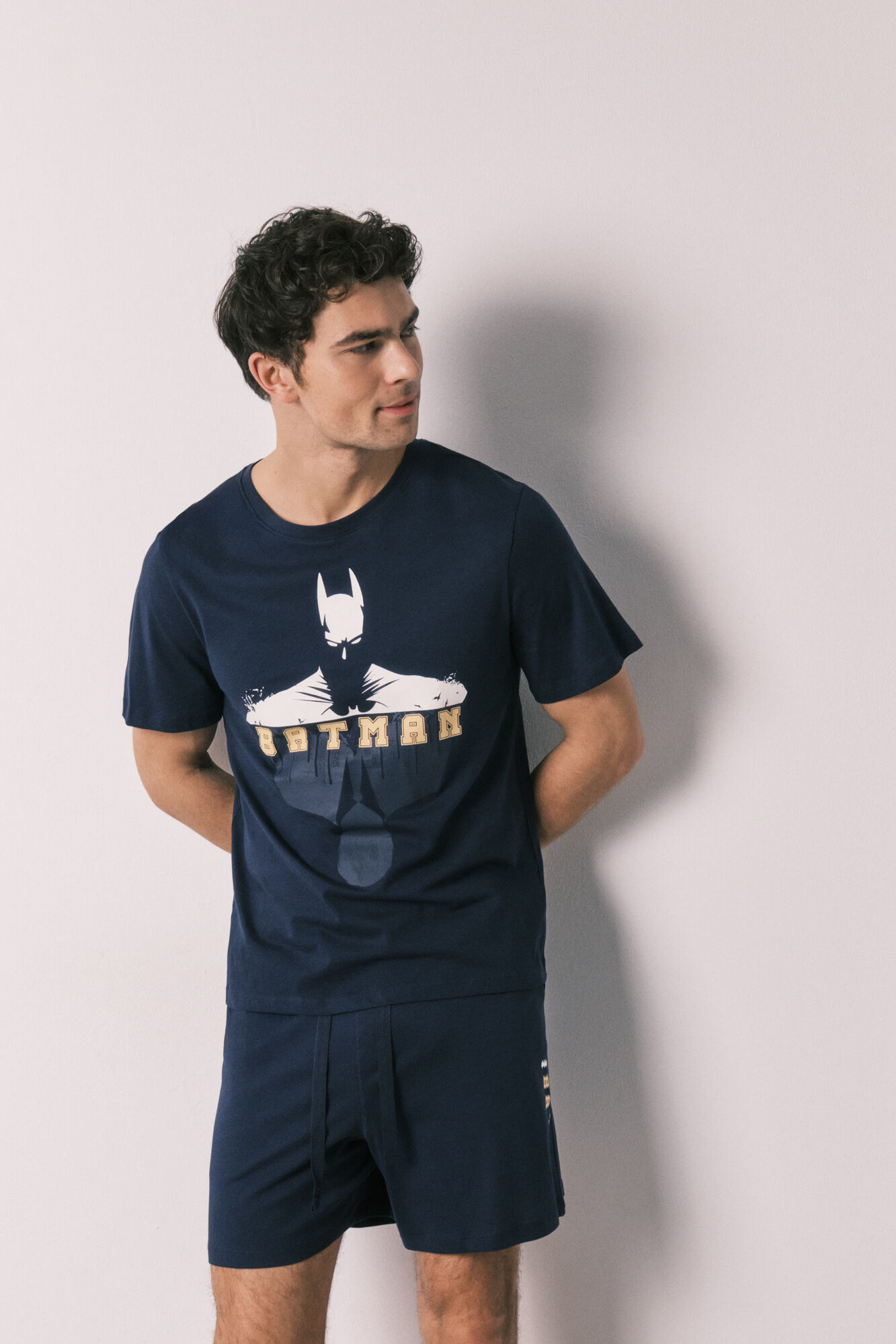 Women'secret Pijama corta de hombre de algod&oacute;n Batman