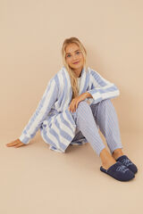 Womensecret Pantuflas ducha azul kaki