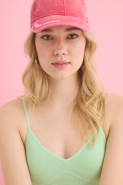 Womensecret Gorra algodón ajustable rosa rosa