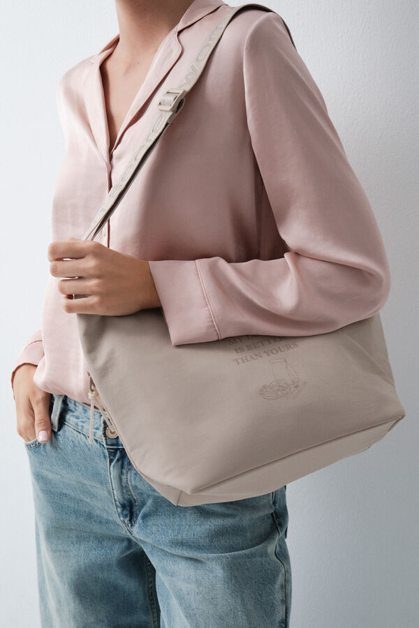 Women'secret Lonchera t&eacute;rmica con asa larga beige beige