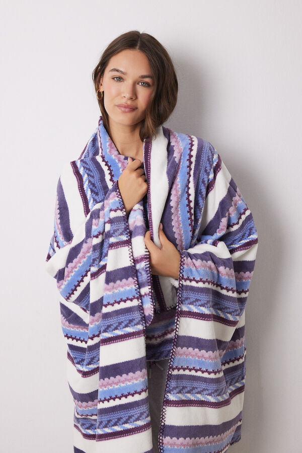 Womensecret Manta supersuave étnico Snoopy estampado