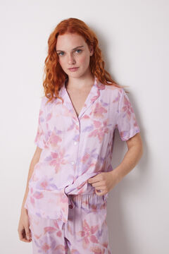 Womensecret Pijama camisera capri viscosa flores estampado