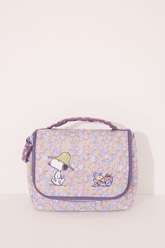 Womensecret Neceser grande de nailon con flores de Snoopy estampado