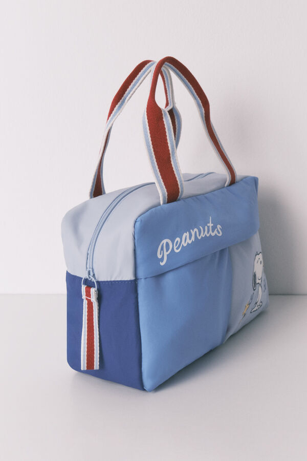 Womensecret Neceser grande con estampado de Snoopy azul estampado