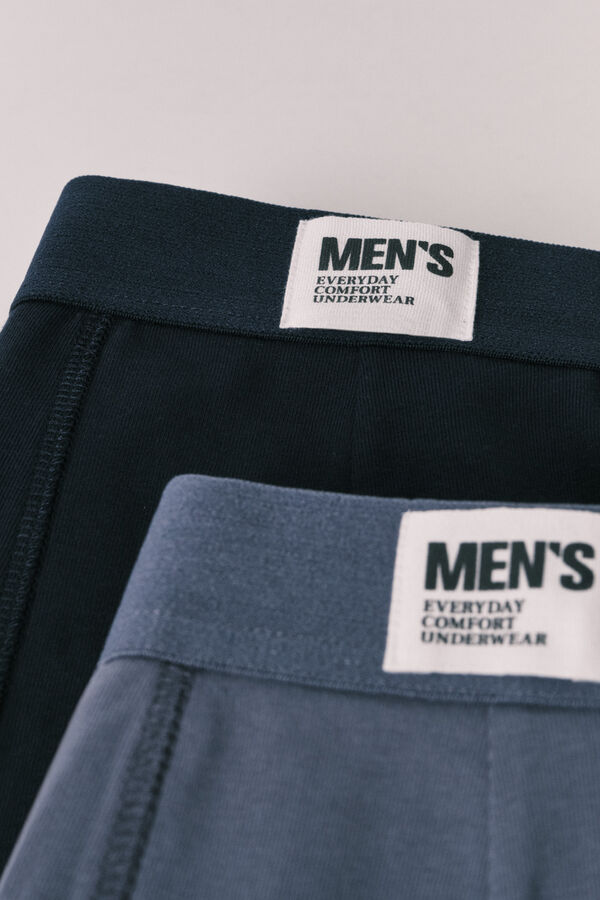 Women'secret Pack 2 calzones b&oacute;xer azul claro y oscuro azul