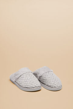 Womensecret Pantuflas pelo gris gris
