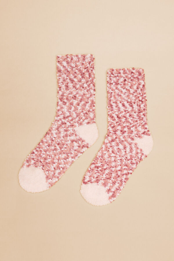 Womensecret Calcetines pelo rosa rosa
