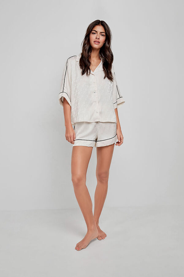 Gisela Camisón largo estampado beige beige