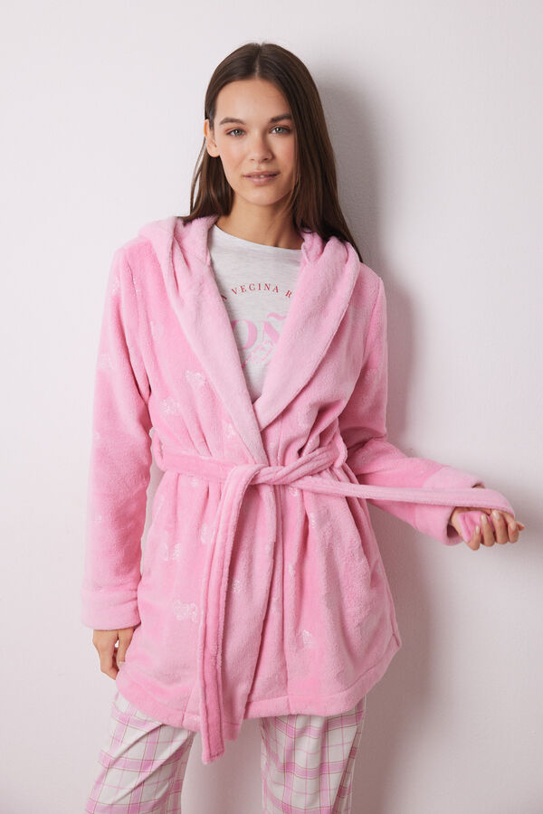 Womensecret Bata rosa fluffy Vecina Rubia  rosa
