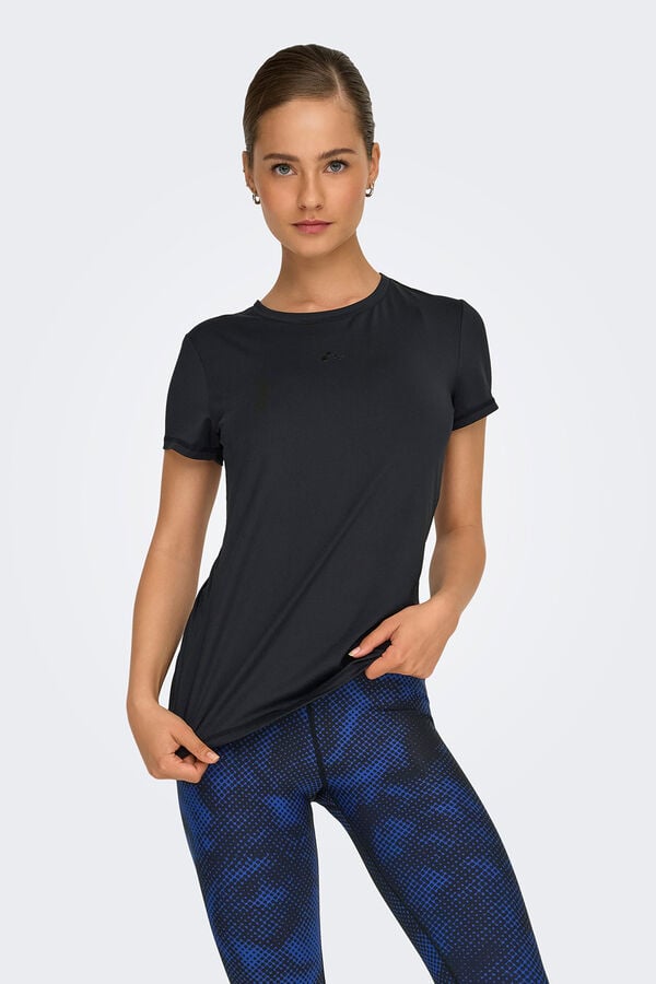 Only Play Playera de entrenamiento negro