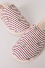 Women'secret Pantuflas Grogu de rayas naranja