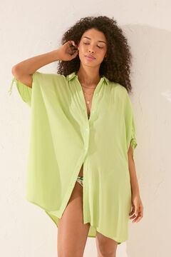Womensecret Salida de playa bambula verde verde