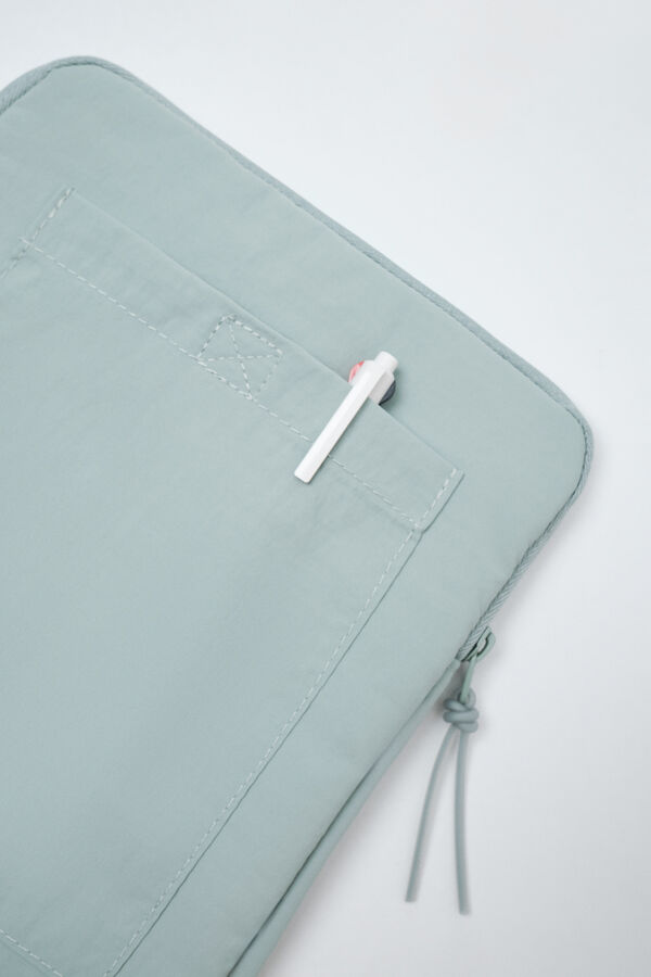 Women'secret Funda para tablet acolchada verde verde