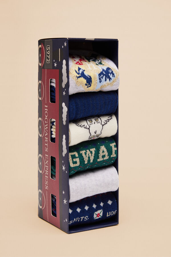 Hyp Calcetines de Harry Potter para hombre y mujer con las casas de  Hogwarts | Caja de regalo, paquete de 4 calcetines casuales, Harry Potter